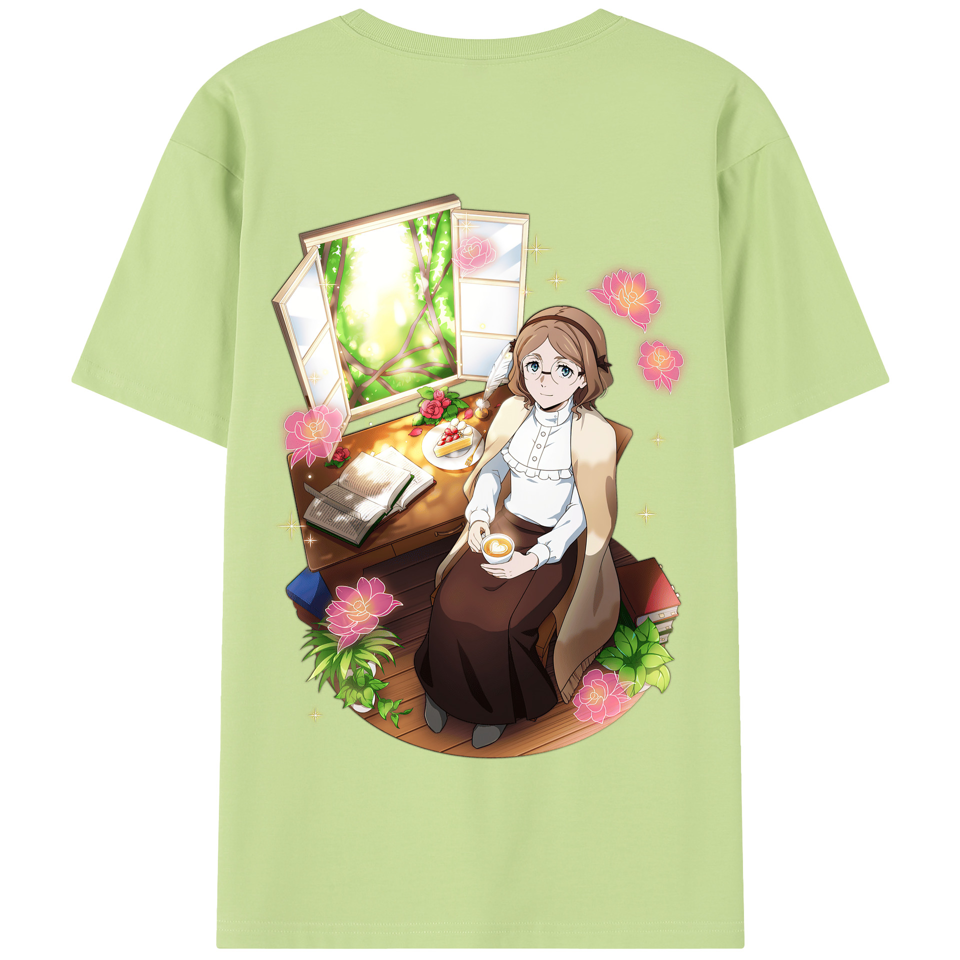 （画像用） 文豪ストレイドッグス Bungo Stray Dogs 綿100％半袖Tシャツ（背面プリント）